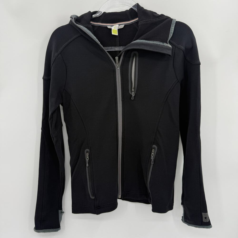 SMARTWOOL Womens Full Zip Hoodie Size S Grey Sweatshirt Pockets Merino [FLAW]